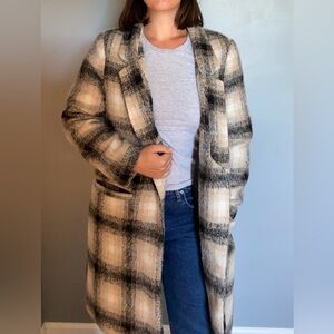 Plaid Pea Coat